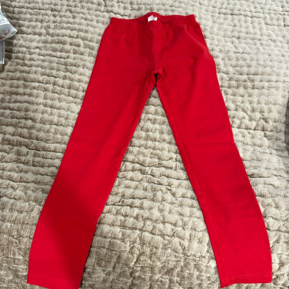 Hanna Anderson Red unworn red leggings.